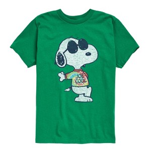 Boys' - Peanuts - Joe Cool Tie Dye Short Sleeve Graphic T-Shirt - 1 of 4