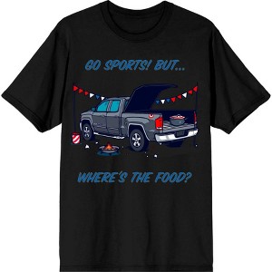 Go Sports! But Where's the Food? Adult Crew Neck Short Sleeve Tee - 1 of 2