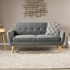 MYINDA 67''W Small Mid-Century Sofa for Small Spaces,Dark Gray - 2 of 4