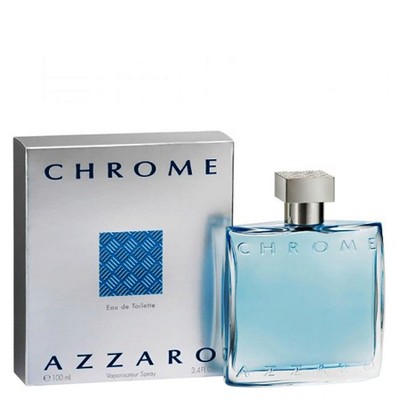 Azzaro Chrome Men Eau De Toilette Spray, 3.4 Oz