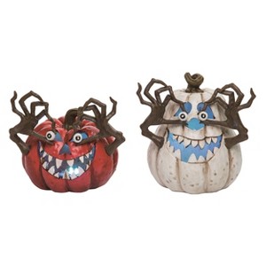 Resin Light Up Jack-O-Lantern Set of 2 - 1 of 1