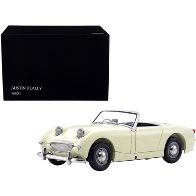 Austin Healey Sprite Convertible RHD (Right Hand Drive) Old English White with Red Interior 1/18 Diecast Model Car by Kyosho
