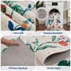 Floral Rug Botanical Flower Pattern Floor Carpet Retro Farmhouse Home Decor Non Slip Throw Rug for Bedroom - 2 of 4