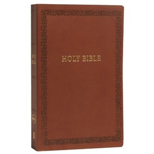 NKJV, Holy Bible, Soft Touch Edition, Imitation Leather, Brown, Comfort Print - by  Thomas Nelson (Leather Bound) - 1 of 1