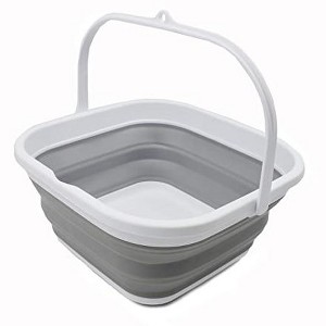 SAMMART 5.5L (1.4 Gallon) Collapsible Square Handy Bucket/Foldable Square bucket - 1 of 4