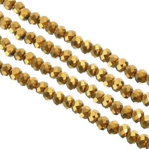 Unique Bargains Sparkly Faceted Durable Waterproof Loose Small Round Beads 10 Pcs - 1 of 4