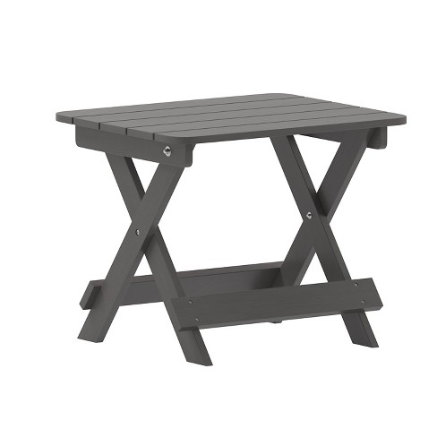 Flash Furniture Halifax Outdoor Folding Side Table Portable All