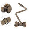 INSPIRE CHIC Men's Two Color Layered Adjustable Solid Color Bow Ties - 2 of 4