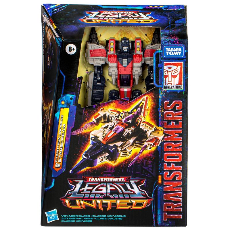 Transformers Cybertron Universe Starscream Legacy United Voyager Action Figure, 3 of 11
