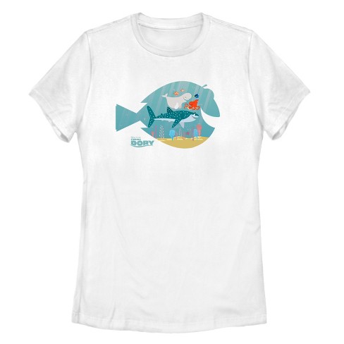 Women's Finding Dory Fish Frame T-shirt : Target