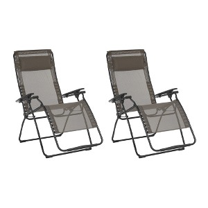 Lafuma Futura Batyline XL Series Outdoor Relaxation Chair, Graphite (2 Pack) - 1 of 3