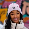 Dalix Butterfly Embroidered Beanie Insect Warm Winter Knit Hat for Women - 4 of 4