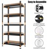 Garage Storage Shelves 5 Tiers, Heavy Duty Storage Shelving Racks Capacity,Metal Adjustable Shelving Unit for Kitchen Basement Bathroom Laundry - 3 of 4