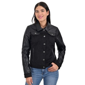 Wrangler Women's Dual Texture Trucker Jacket WRDO23115 - 1 of 4