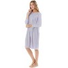 Casual Nights Women's Long Sleeve Pointelle Embroidered/Square Neck Nighgown - 2 of 4