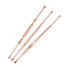 Unique Bargains Dual-spiral Earwax Cleaning Tool Kit Rose Gold Tone 3 Pcs - 4 of 4