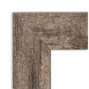 Amanti Art 20" x 54" Non-Beveled Owl Brown Wood on The Door Mirror : Modern Rectangle, Wall or Door Mounted - 3 of 4