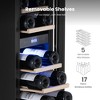 Yeego 12" 17-Bottle Dual Zone Wine Cooler, Tempered Glass Door w/Lock, Built-in/Freestanding - 4 of 4