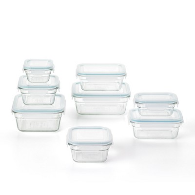 Glasslock 14 Piece Oven, Freezer, And Microwave Safe Stackable Glass Food  Storage & Bakeware Container Set W/ Latching Lids For Storage And Meal Prep  : Target