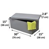 Evideco French Home Goods Versatile 2-in-1 Pouf & Storage Box – Available in 3 Colors and 2 Sizes - 4 of 4