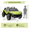 12V Ride on Car with Parental Remote Control, Electric Ride on Vehicle Toy for Kids, Toddler  Ride on Toy with LED Light & Music for Boys Girls - 2 of 4