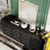 FUFU&GAGA 4 Door Dresser Living Room Storage Cabinet Diamond Surface Pattern Decoration - 4 of 4