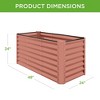 Best Choice Products 4x2x2ft Outdoor Metal Raised Garden Bed, Planter Box for Vegetables, Flowers - 2 of 4