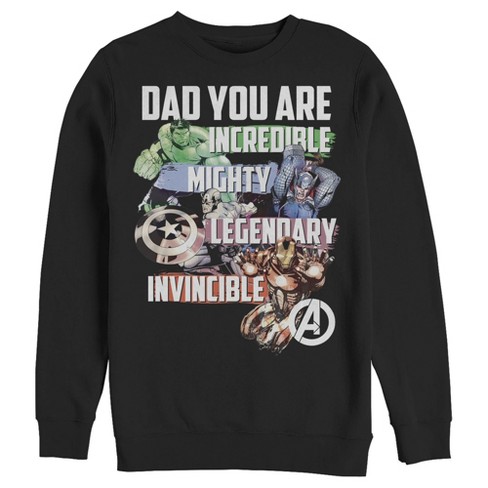 Men's Marvel Dad You Are a Hero Sweatshirt - image 1 of 3