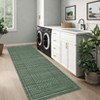 Checkered Washable Area Rugs Modern Floor Mats with Non-Slip Backing - 2 of 4