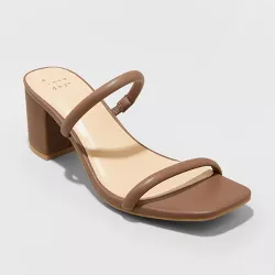 Women's Cris Shades of Beautiful Mule Heels - A New Day™ Rosewood 6