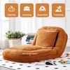 Maliang Folding Sofa Chair with 5 Adjustable Positions, Plush Floor Lounge Chair for Gaming, Meditation, Relaxation - 2 of 4