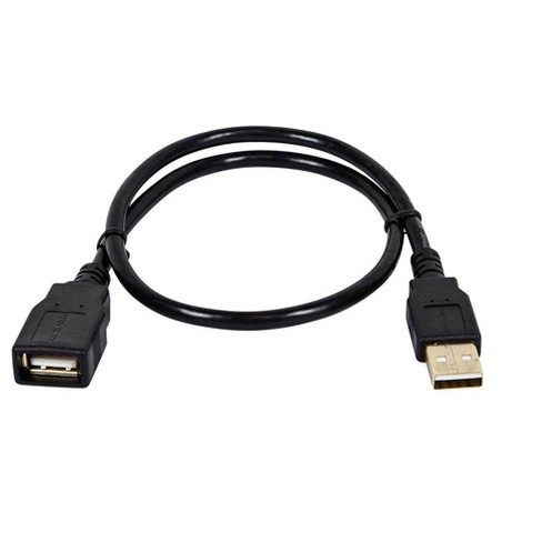 PROW® 30cm Noir USB 2.0 Un connecteur Mâle à Double Femelle USB A Jack  Câble Adaptateur de répartiteur Forme de Y Cordon d'extension (USB M-2F) :  : Informatique