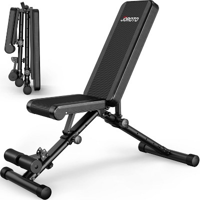JOROTO MD35 Adjustable Weight Bench 8x4x3x2 Positions- 700 Pounds Load Foldable Strength Training Benches