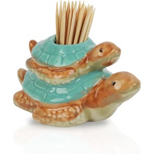 Whimsical Animal Toothpick Holders, 4-Piece Ceramic Set, Fun Kitchen Counter - 1 of 4