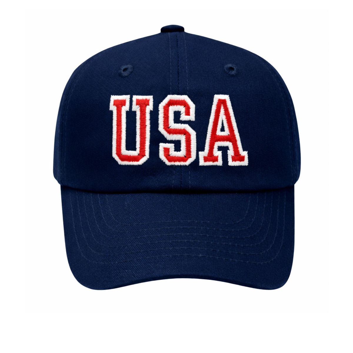 Bits & Bows USA Baseball Hat, Navy