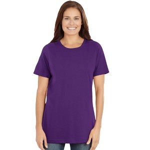 Woman Within Perfect Short-Sleeve Crewneck Tee - 1 of 4