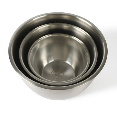 Rhinewell 6-Piece Stainless Steel Mixing Bowls with Lids and Non-Slip Base