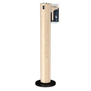Rowenta Tower Fan Urban Cool Trubo Oscillating Silence Black/Wood: Quiet Cooling Fan for Rooms, Programmable Timer, Remote - 1 of 4
