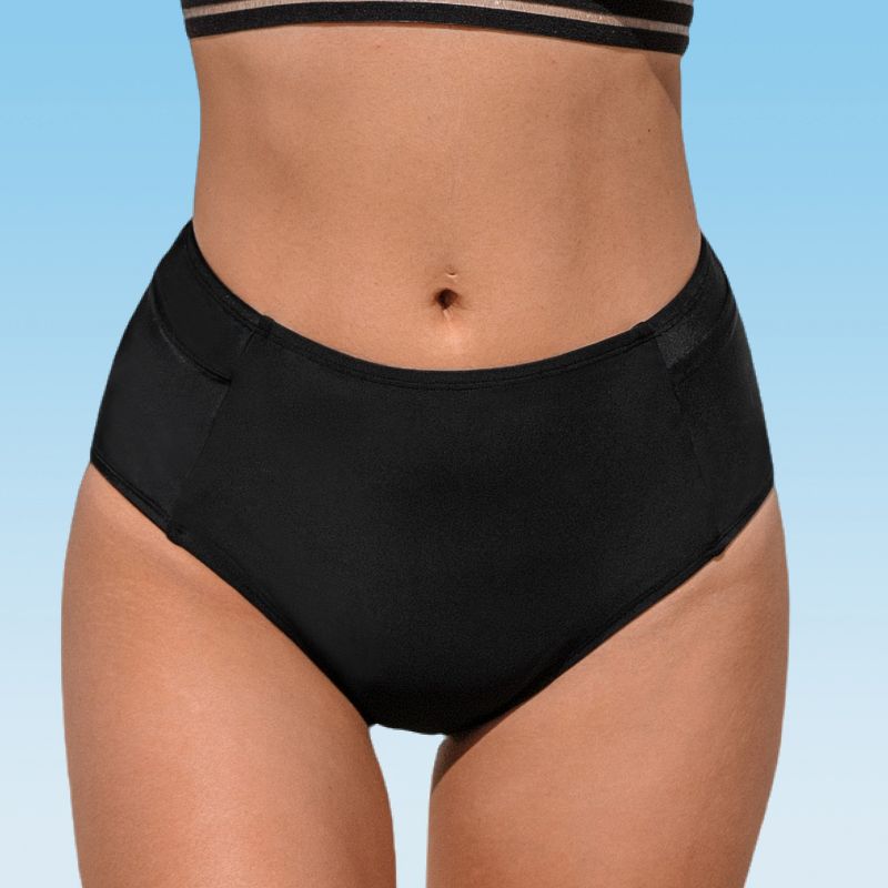 Women's Side Pocket Available in Plus High Waist Bikini Bottom Swimsuit (XS-4XL) -Cupshe, 1 of 14