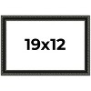 PosterPalooza | Antique Black Picture Frame - UV Acrylic, Backing Board, Hanging Hardware Included - 2 of 4