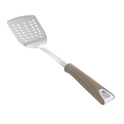Martha Stewart Stainless Steel Slotted Turner in Grey