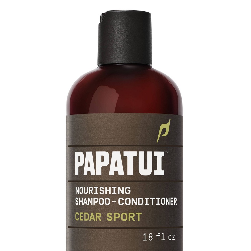 Photos - Hair Product Papatui Nourishing Men's Shampoo+Conditioner 2-in-1 Cedar Sport - 18 fl oz