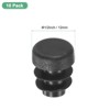 Unique Bargains Round Plastic Hole Plugs Patio Chairs Fences Metal Tubing Leg Cap Black - 3 of 4