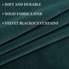 Blackout Half Window Curtains With Rod Pocket for Kitchen, Bedroom, Bathroom, Set of 2 - 2 of 4