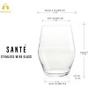 LEMONSODA High-end Sante Stemless Crystal Wine Glass - Set of 6 - 15 oz - 2 of 4