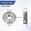 Unique Bargains Chrome Steel Multipurpose Use Flanged Ball Bearing 10 3/8" x 7/8" x 9/32" - 3 of 4