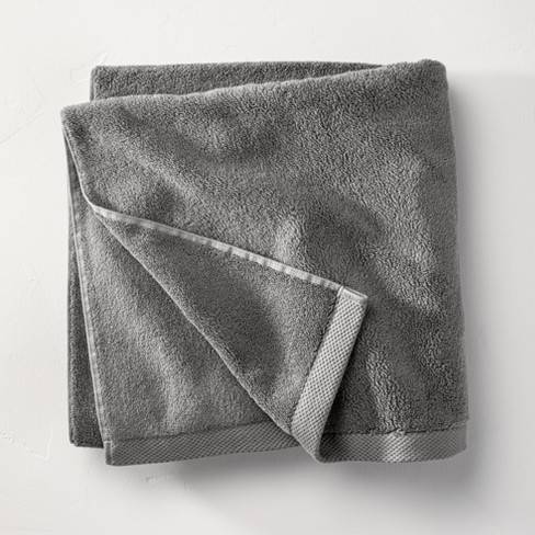 Organic Bath Towel Dark Gray - Casaluna™ : Target