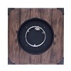 GDFStudio Banleigh Outdoor 40,000 BTU Lightweight Concrete Square Fire Pit Table, Brown - 4 of 4