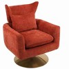 CAVINAS Linen Swivel Accent Chair with Wraparound Backrest,Comfy Upholstered Swivel Living Room Chairs,Reading Chairs for Living Room - 4 of 4