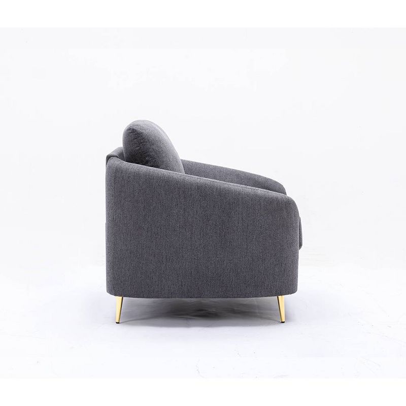 60&#34; Yuina Sofa Gray Linen - Acme Furniture, 4 of 9